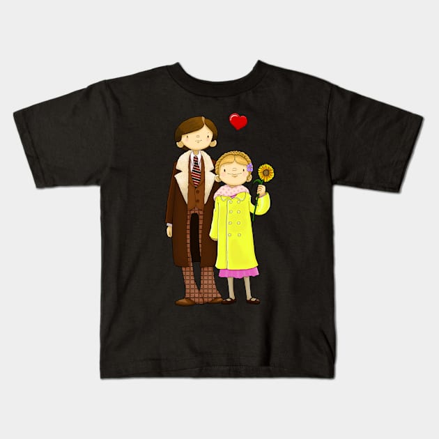 Harold and Maude Kids T-Shirt by SpacebatDesigns 